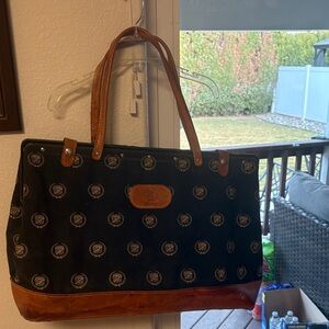 Elegant Black and Brown Tote Bag